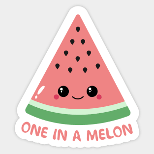 One In A Melon Sticker